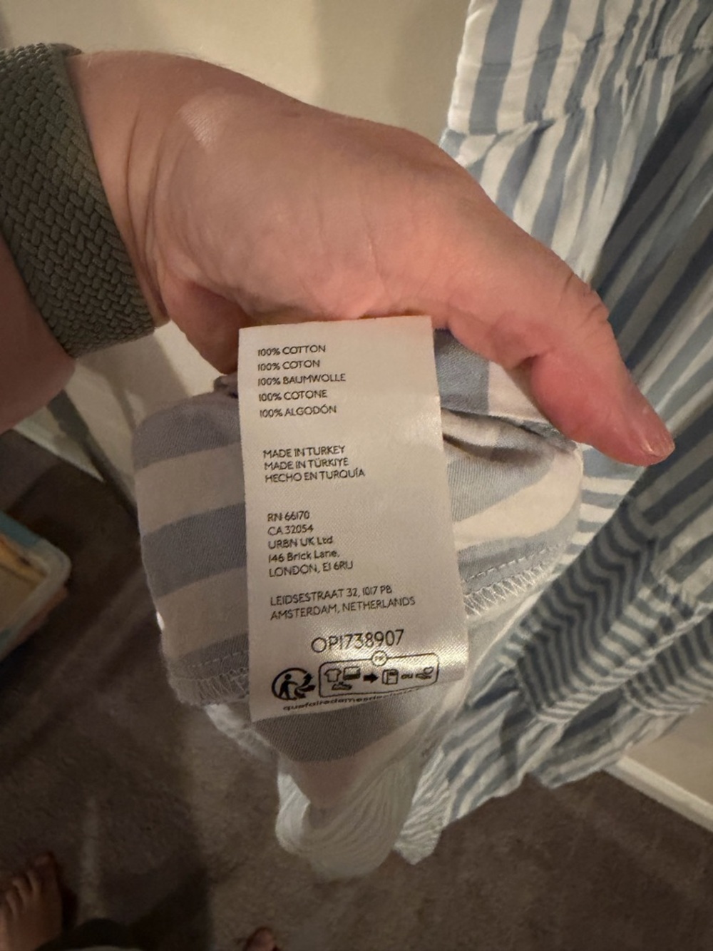 Striped White and blue Anthropologie Somerset Maxi Dress - Picture 3 of 7